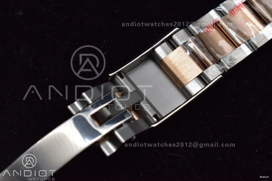 Gold Best Dial Edition Plated VR3235 904L 1:1 Yacht-Master Steel Black Rose Bracelet On 126621 SS Clean 1205